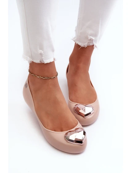 Dámské baleríny srdcem  Nude model 21661875 - Zaxy