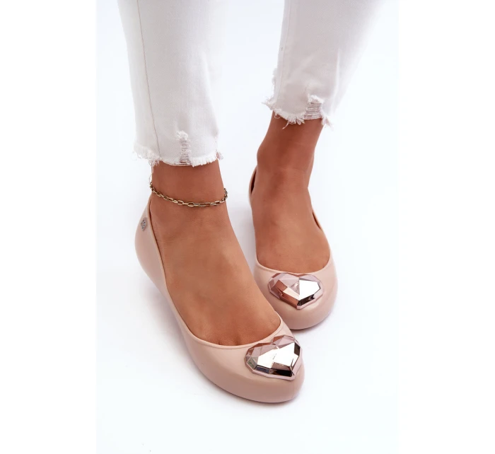 Dámské baleríny srdcem  Nude model 21661875 - Zaxy