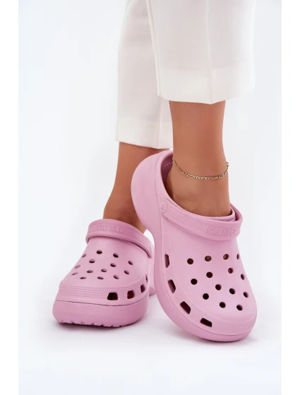 Dámské Plážové Sandály Na Masivní Podešvi Big Star model 21703077 Růžové - Big Star Shoes Dámské Plážové Sandály Na Masivní Podešvi Big Star model 21703077 Růžové - Big Star Shoes