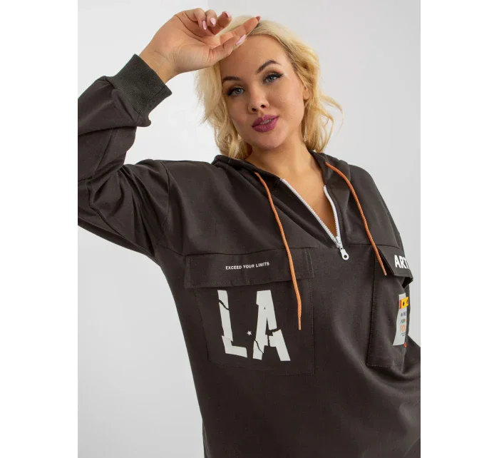 Mikina RV BL 8258.34 tmavá khaki Mikina RV BL 8258.34 tmavá khaki