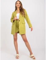 Dámský kabát 15286 hořčicový - FPrice