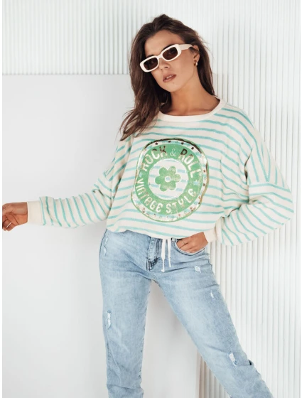 Dámský tyrkysový svetr CANFIER FashionStreet MY2325