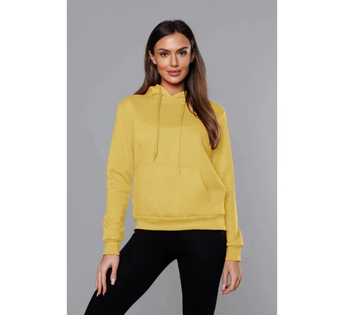Žlutá dámská tepláková mikina model 17044044 - J.STYLE