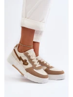 Dámské tenisky na platformě béžové Zeparine Dámské tenisky na platformě béžové Zeparine