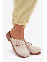 Dámské s přezkou  Světle béžové model 22094903 - Inblu