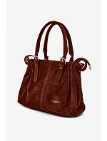 Kožená kabelka z ekologické semiše Camel model 22111514 - Flora&Co