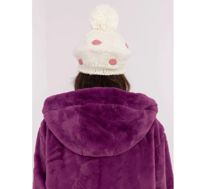 Czapka AT CZ model 20710175 ecru - FPrice Czapka AT CZ model 20710175 ecru - FPrice