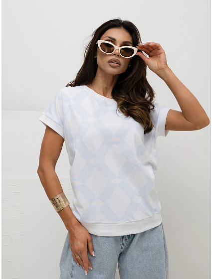 Bluzka RV BZ model 22123701 jasny niebieski - FPrice