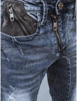Modré pánské kalhoty Dstreet UX3813