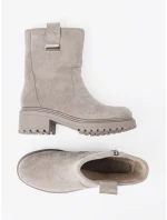 Exkluzívní kotníčkové boty šedo-stříbrné dámské platforma Exkluzívní kotníčkové boty šedo-stříbrné dámské platforma