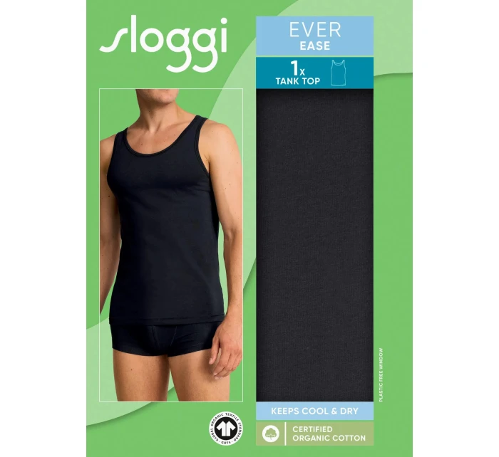 sloggi men EVER Ease Tank Top - BLACK - SLOGGI BLACK - SLOGGI
