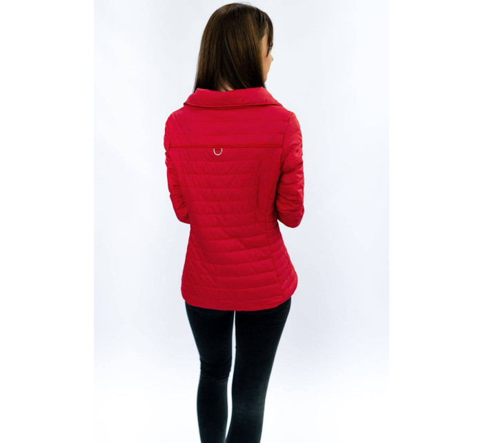 Červená bunda s vysokým stojáčkem (DL016)