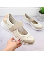Pohodlná polobotka W béžová model 22033608 - Rieker