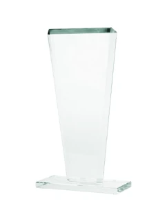 Skleněná trofej s matným podstavcem