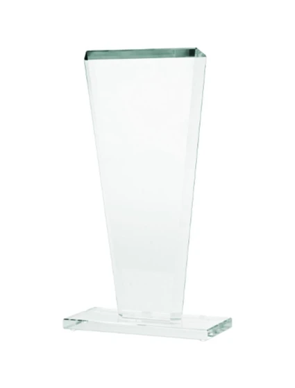 Skleněná trofej s matným podstavcem