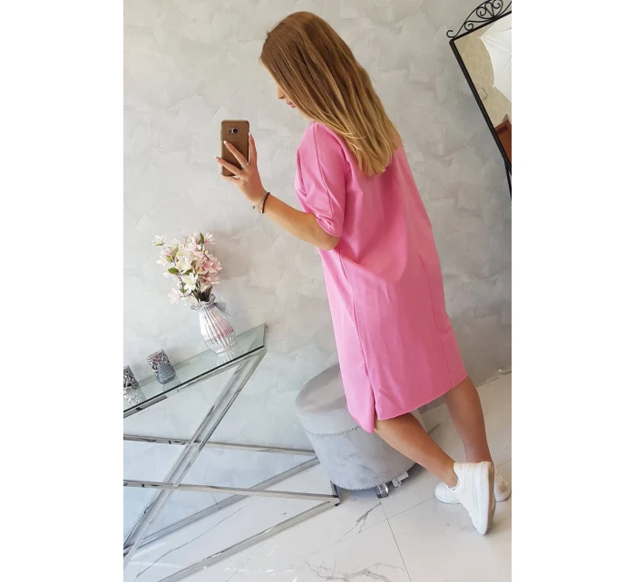 Sukienka oversize jasno różowa Sukienka oversize jasno różowa