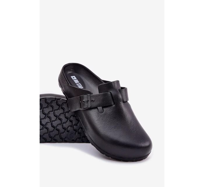 Pěnové Pantofle Pánské S Přezkou Big Star model 21695369 Černé - Big Star Shoes Pěnové Pantofle Pánské S Přezkou Big Star model 21695369 Černé - Big Star Shoes