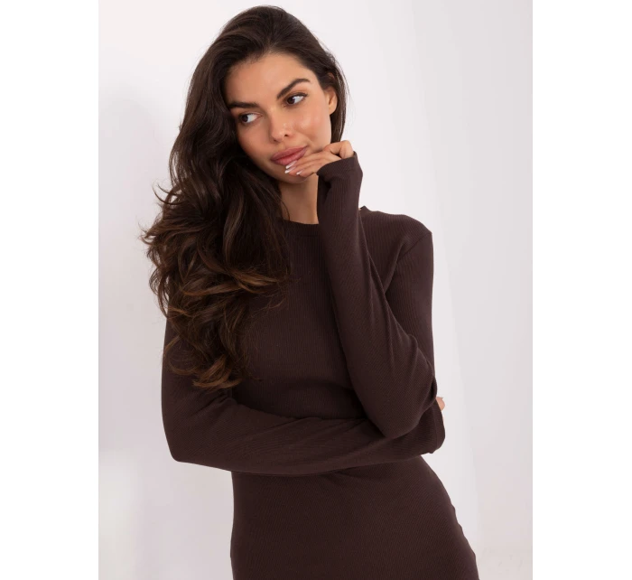 Šaty RV SK 5131 1.18 tmavě hnědá Šaty RV SK 5131 1.18 tmavě hnědá