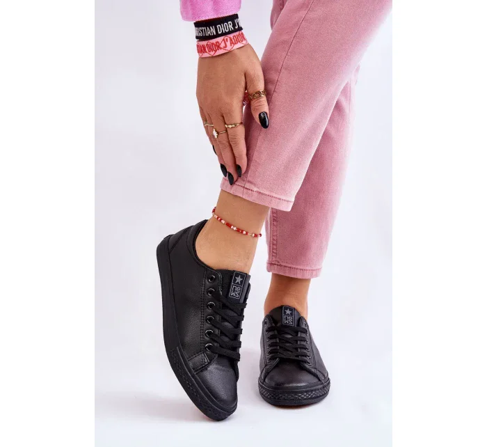 Dámské klasické kožené tenisky Černé Misima Dámské klasické kožené tenisky Černé Misima