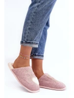 Dámské klasické zateplené pantofle Pink Mabira Dámské klasické zateplené pantofle Pink Mabira