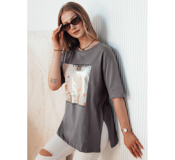 Dámské tričko graphite Dstreet model 21977097 - FashionStreet Dámské tričko graphite Dstreet model 21977097 - FashionStreet