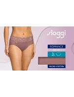 Dámské kalhotky Romance Midi - BROWN - hnědé 1141 - SLOGGI