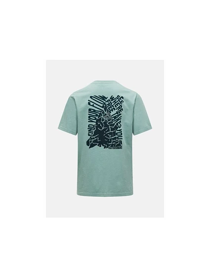 Pánské tričko PEAK PERFORMANCE M Original Graphic Tee, zelené Pánské tričko PEAK PERFORMANCE M Original Graphic Tee, zelené
