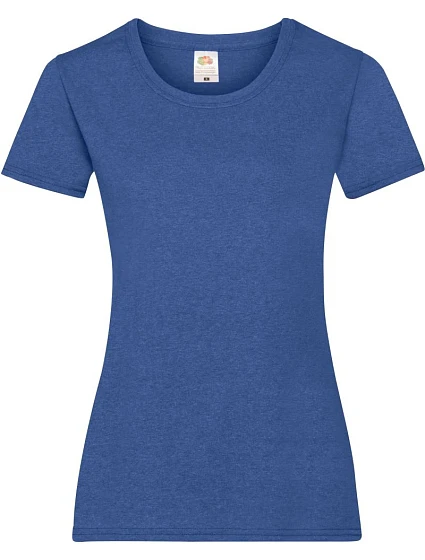 Fruit of the Loom Lady-Fit Valueweight T Dámské tričko 16.1372 retro heather royal Fruit of the Loom Lady-Fit Valueweight T Dámské tričko 16.1372 retro heather royal