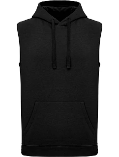 Kariban ProAct PA 393 Unisex mikina s kapucí bez rukávů 20.P393 black