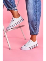 Dámské Klasické Tenisky Bílé S červeným model 21527834 - Boto Dámské Klasické Tenisky Bílé S červeným model 21527834 - Boto