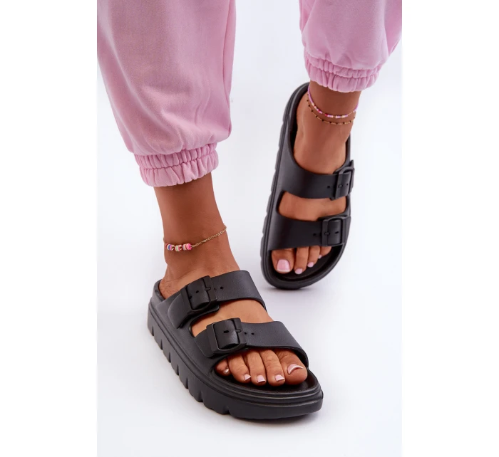 Dámské Pěnové Žabky Na Platformě Černé Melorea Dámské Pěnové Žabky Na Platformě Černé Melorea