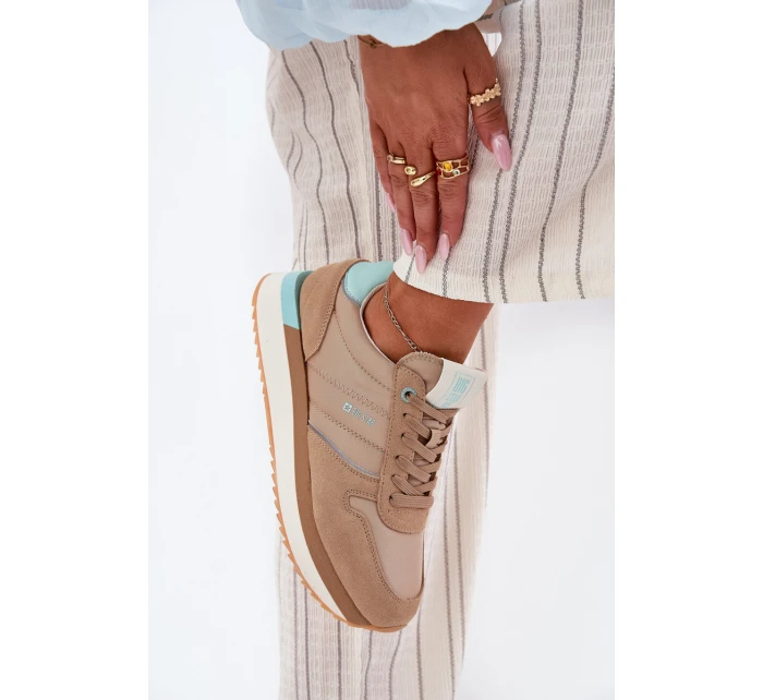 Dámské Semišové Tenisky Big Star RR274A048 HI-POLY SYSTEM Tmavě béžové Dámské Semišové Tenisky Big Star RR274A048 HI-POLY SYSTEM Tmavě béžové