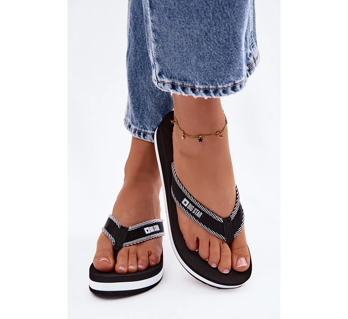 Dámské žabky na platformě Big Star NN274A727 Černé