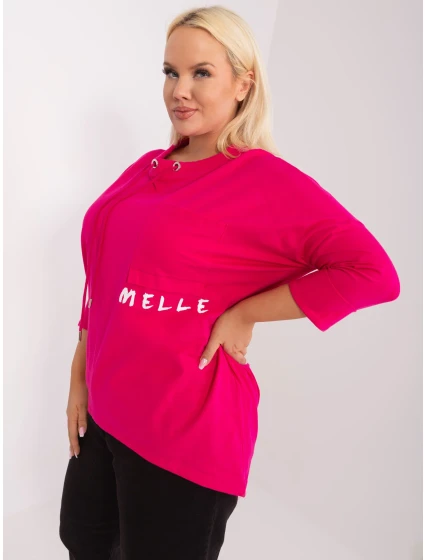 Bluzka RV BZ model 19465402 fuksjowy - FPrice Bluzka RV BZ model 19465402 fuksjowy - FPrice