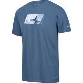 Pánské tričko Regatta RMT272-3SP šedo modré