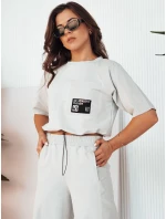 Dámská tepláková souprava HOLTY light grey FashionStreet AY1026 Dámská tepláková souprava HOLTY light grey FashionStreet AY1026