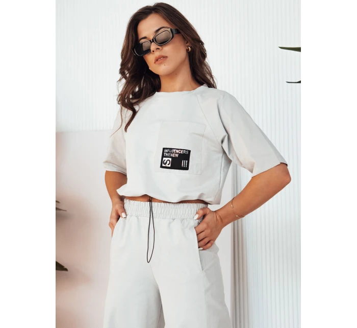 Dámská tepláková souprava HOLTY light grey FashionStreet AY1026 Dámská tepláková souprava HOLTY light grey FashionStreet AY1026