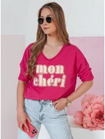 Dámská halenka s potiskem CHERINO fuchsiová FashionStreet RY2829