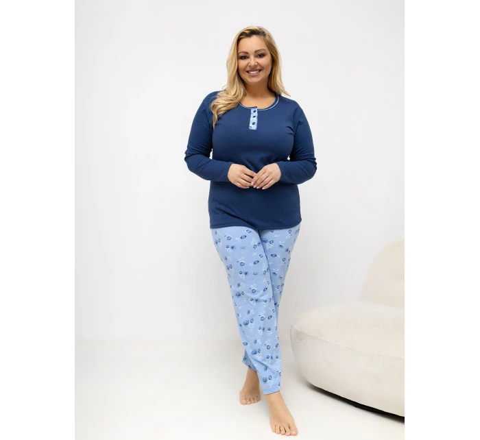 Pyžamo DU PI FP 510.13 tmavě modré Pyžamo DU PI FP 510.13 tmavě modré