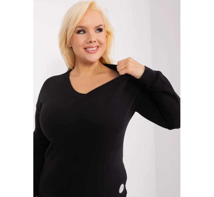 Bluzka RV BZ model 19394578 czarny - FPrice Bluzka RV BZ model 19394578 czarny - FPrice