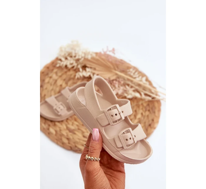 Dětské lehké sandále s přezkami BIG STAR Béžové Dětské lehké sandále s přezkami BIG STAR Béžové