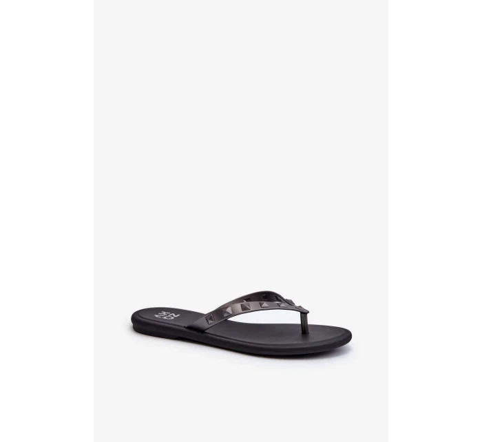 Dámské ploché flexibilní žabky ZAXY šedo-černé Dámské ploché flexibilní žabky ZAXY šedo-černé