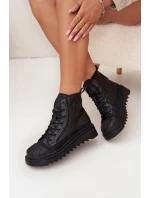 Dámské vysoké zateplené tenisky Big Star – černé Dámské vysoké zateplené tenisky Big Star – černé