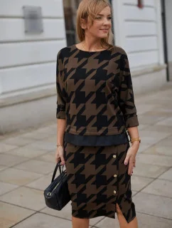 Dámská souprava M377 hnědočerná -  La Aurora