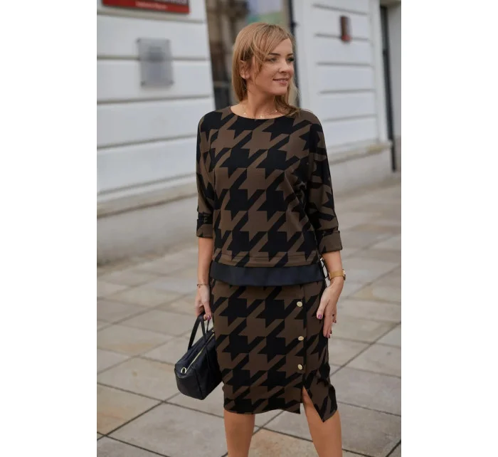 Dámská souprava M377 hnědočerná -  La Aurora