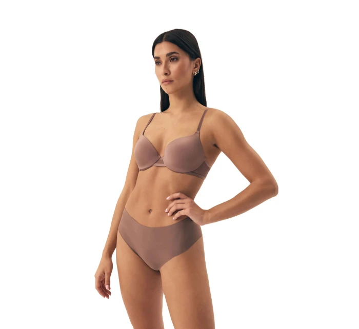 Dámské kalhotky 2 pack Bump1 42853 K001 Hnědá / Béžová- HENDERSON