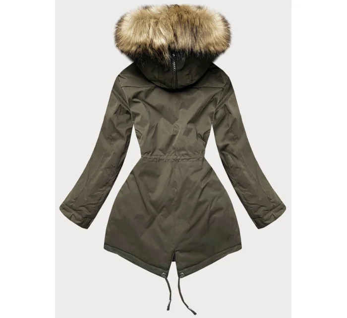 PIKOWANA ZIMOWA KURTKA DAMSKA Z FUTERKIEM KHAKI model 21242950 - LHD PIKOWANA ZIMOWA KURTKA DAMSKA Z FUTERKIEM KHAKI model 21242950 - LHD