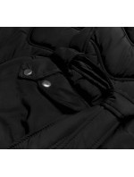 Rozšířená černá dámská bunda (AG2-J81)