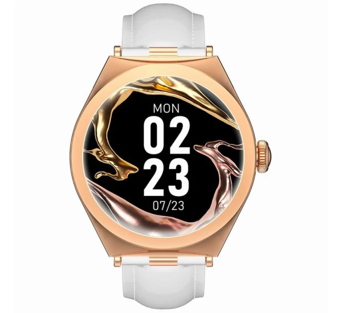 Chytré hodinky Gravity Pink Gold White GT25-5 Chytré hodinky Gravity Pink Gold White GT25-5