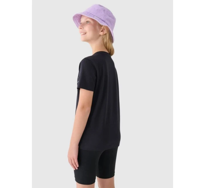 Dívčí tričko s potiskem 4F Junior 4FJRAW24TTSHF2276-20S Dívčí tričko s potiskem 4F Junior 4FJRAW24TTSHF2276-20S